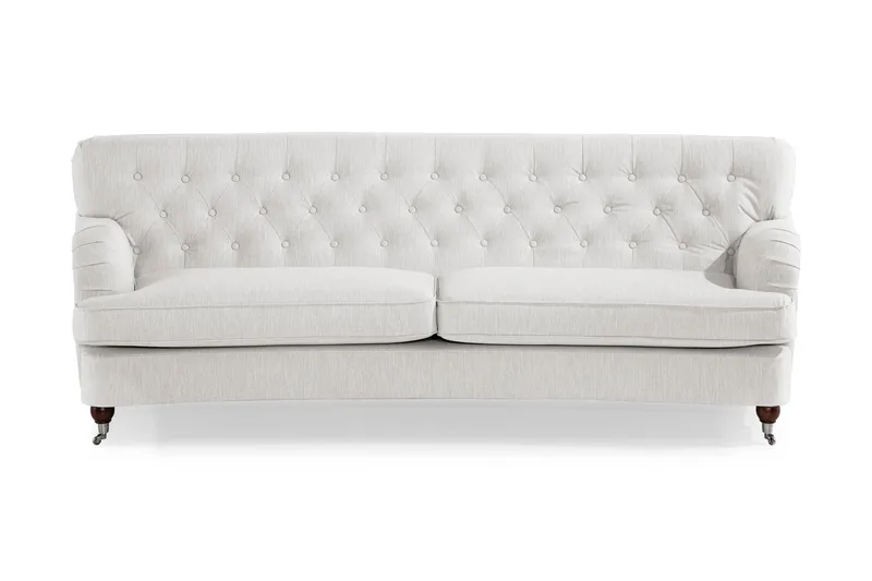 Howard Riviera 3-sits Svängd Tygsoffa, Ljusgrå