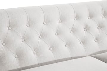 Howard Riviera 3-sits Svängd Tygsoffa - Ljusgrå - Möbler - Soffa - Howardsoffa