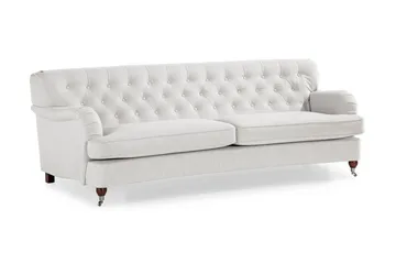 Howard Riviera 3-sits Svängd Tygsoffa - Ljusgrå - Möbler - Soffa - Howardsoffa