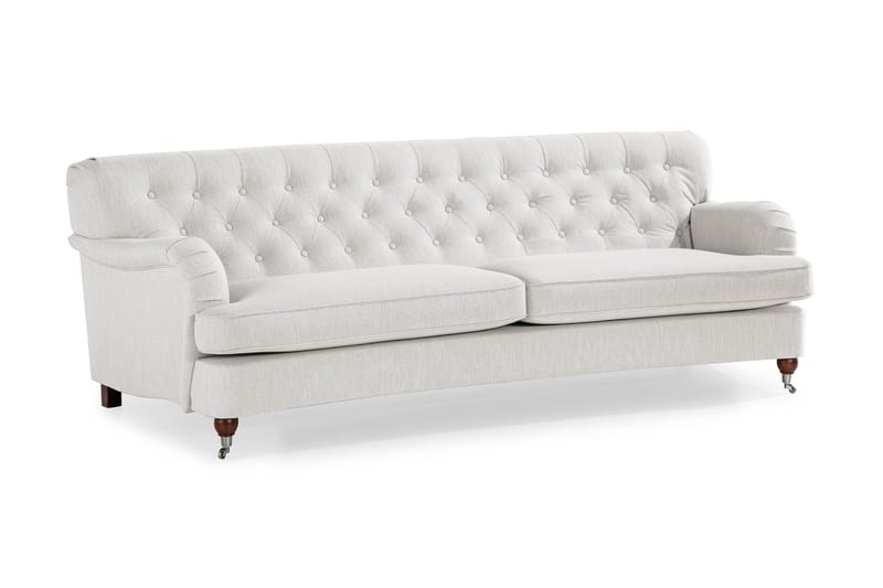 Howard Riviera 3-sits Svängd Tygsoffa - Ljusgrå - Möbler - Soffa - Howardsoffa