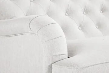 Howard Riviera 3-sits Svängd Tygsoffa - Ljusgrå - Möbler - Soffa - Howardsoffa