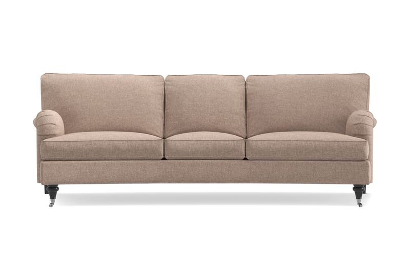 Oxford Classic 3-sits Soffa Svängd - Mörkbeige - Howardsoffa - 3 sits soffa