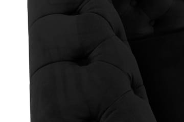 Sammetssoffa Chester Deluxe 2-sits - Svart - Möbler - Soffa - Howardsoffa