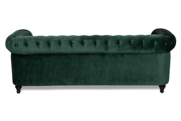 Sammetssoffa Walton Lyx 3-sits - Mörkgrön - Möbler - Soffa - Howardsoffa
