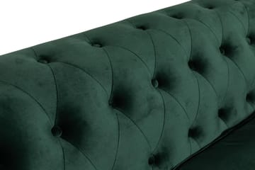 Sammetssoffa Walton Lyx 3-sits - Mörkgrön - Möbler - Soffa - Howardsoffa