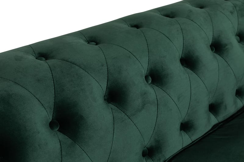 Sammetssoffa Walton Lyx 3-sits - Mörkgrön - Möbler - Soffa - Howardsoffa