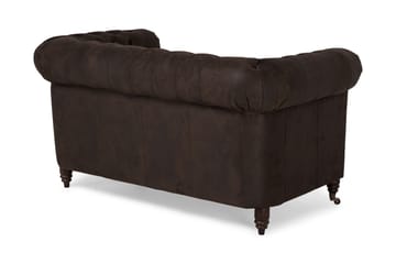 Soffa Chester Deluxe 2-sits - Mörkbrun - Möbler - Soffa - Howardsoffa
