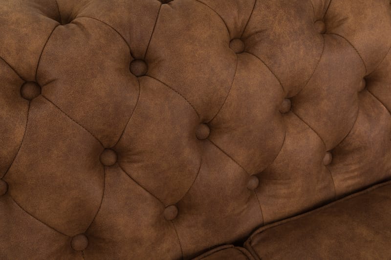 Soffa Chester Deluxe 3-sits - Cognac - Skinnsoffa - Chesterfield soffa - 3 sits soffa - Howardsoffa