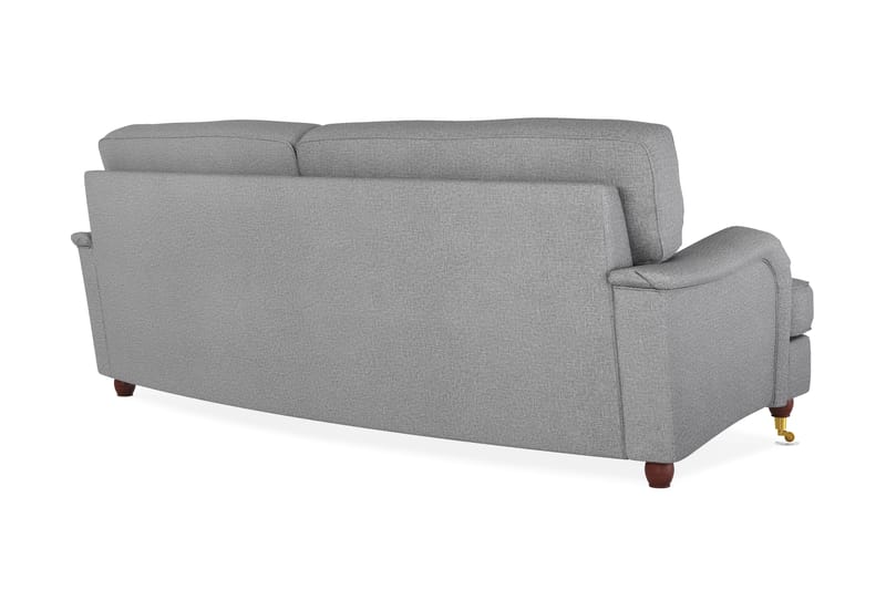 Soffa Howard Oxford 3-sits Svängd - Ljusgrå - Howardsoffa - 3 sits soffa