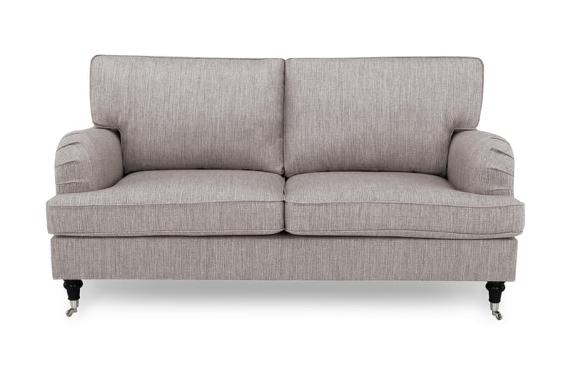 Soffa Oxford Classic 3-sits - Grå|Brun - Howardsoffa - 3 sits soffa