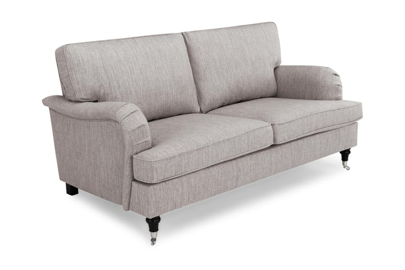 Soffa Oxford Classic 3-sits - Grå|Brun - Howardsoffa - 3 sits soffa