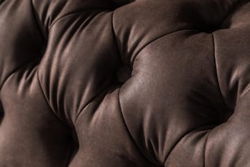 Soffa Walton Lyx 3-sits Svängd - Mörkbrun - Möbler - Soffa - Howardsoffa
