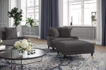 Soffa Webber 3-sits - Mörkgrå|Krom - Möbler - Soffa - Howardsoffa