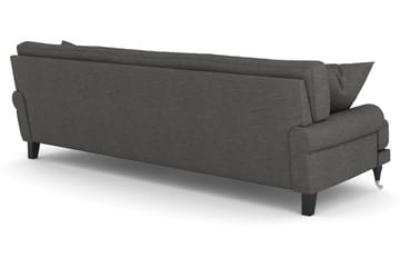 Soffa Webber 3-sits - Mörkgrå|Krom - Möbler - Soffa - Howardsoffa
