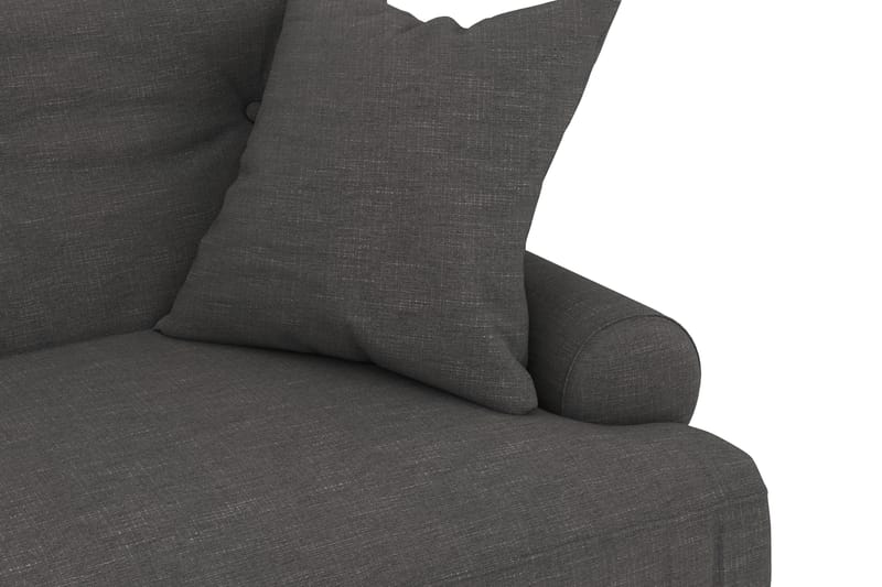 Soffa Webber 3-sits - Mörkgrå|Krom - Möbler - Soffa - Howardsoffa