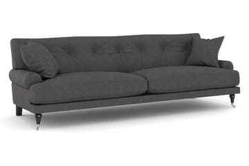 Soffa Webber 3-sits - Mörkgrå|Krom - Möbler - Soffa - Howardsoffa