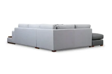 Huelva 5-sits Vänstervänd L-formad Divansoffa 308 cm med Schäslong i Tyg - Grå - Möbler - Soffa - Divansoffa & schäslongsoffa