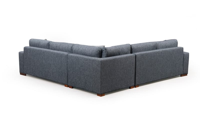 Huelva 5-sits Vänstervänd L-formad Hörnsoffa 323 cm med Sidobord i Tyg - Grå - Möbler - Soffa - Hörnsoffa