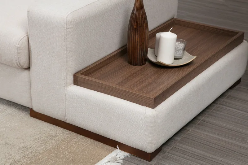 Huelva Divansoffa - Beige - Möbler - Soffa - Divansoffa & schäslongsoffa