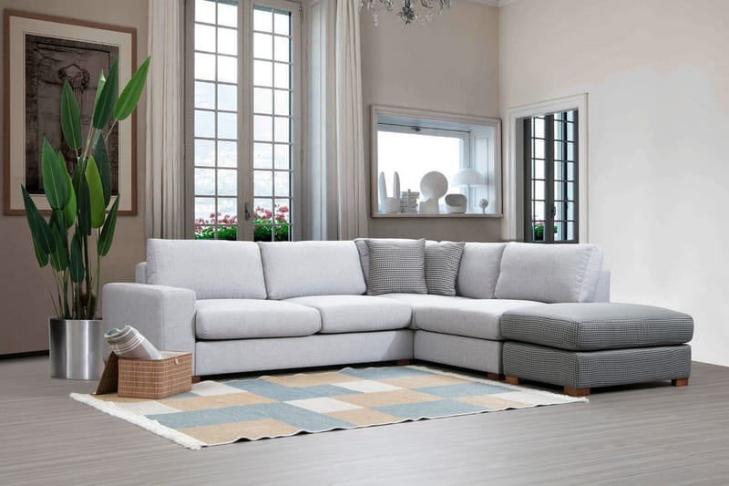 Huelva Divansoffa - Grå - Möbler - Soffa - Divansoffa & schäslongsoffa