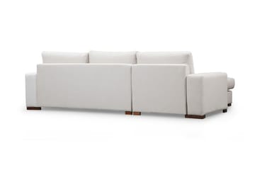 Huelva Högervänd L-formad Divansoffa med Schäslong 270 cm i Tyg - Benvit - Möbler - Soffa - Divansoffa & schäslongsoffa
