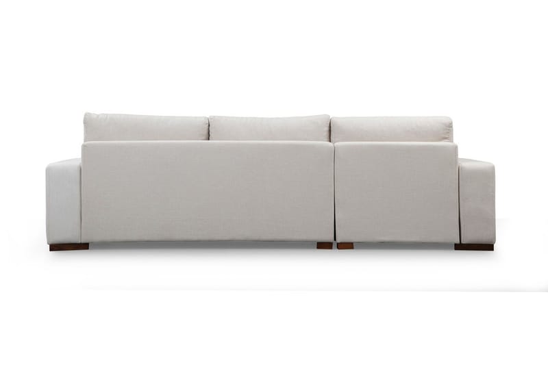 Huelva Högervänd L-formad Divansoffa med Schäslong 270 cm i Tyg - Benvit - Möbler - Soffa - Divansoffa & schäslongsoffa