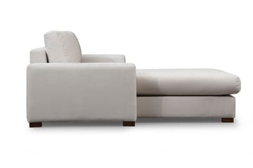 Huelva Högervänd L-formad Divansoffa med Schäslong 270 cm i Tyg - Benvit - Möbler - Soffa - Divansoffa & schäslongsoffa