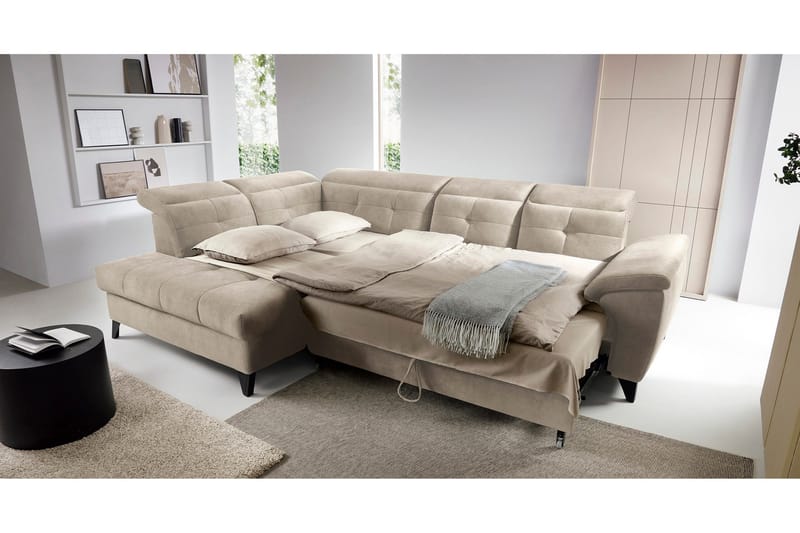 Inferne 5-sits Soffa med Schäslong - Beige - Möbler - Soffa - Divansoffa & schäslongsoffa