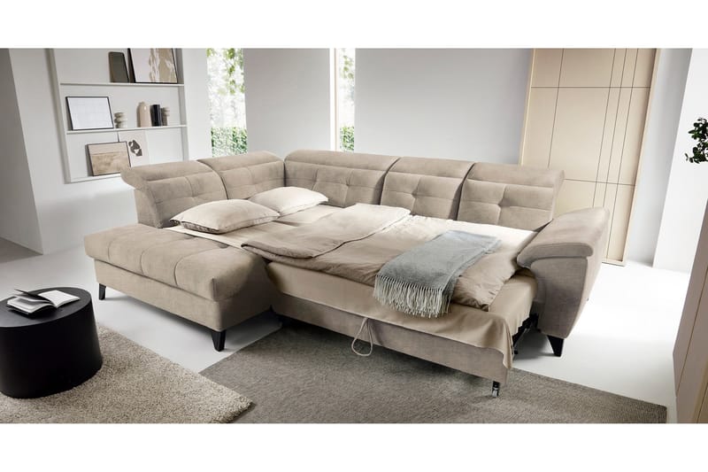 Inferne 5-sits Soffa med Schäslong - Beige - Möbler - Soffa - Divansoffa & schäslongsoffa