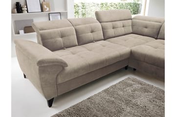 Inferne 5-sits Soffa med Schäslong - Beige - Möbler - Soffa - Divansoffa & schäslongsoffa