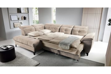 Inferne 5-sits Soffa med Schäslong - Beige - Möbler - Soffa - Sammetssoffa