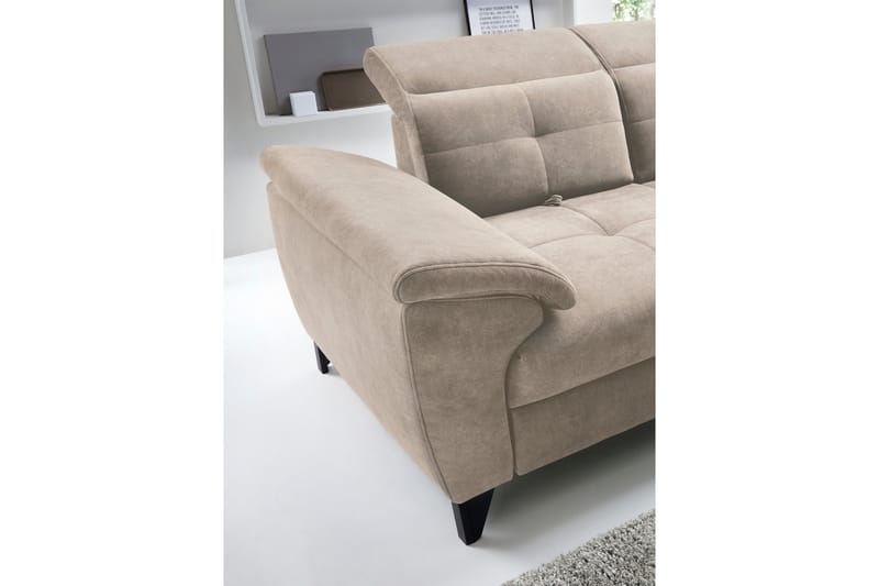 Inferne 5-sits Soffa med Schäslong - Beige - Möbler - Soffa - Sammetssoffa