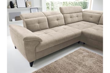 Inferne 5-sits Soffa med Schäslong - Beige - Möbler - Soffa - Divansoffa & schäslongsoffa