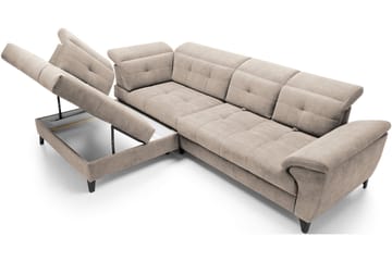 Inferne 5-sits Soffa med Schäslong - Beige - Möbler - Soffa - Sammetssoffa