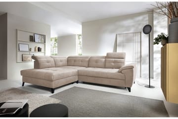 Inferne 5-sits Soffa med Schäslong - Beige - Möbler - Soffa - Sammetssoffa