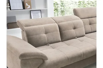 Inferne 5-sits Soffa med Schäslong - Beige - Möbler - Soffa - Sammetssoffa