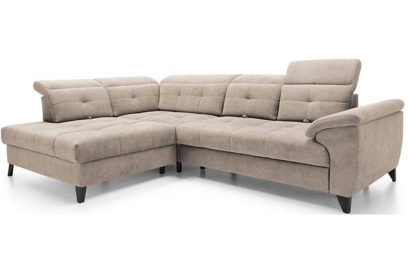 Inferne 5-sits Soffa med Schäslong - Beige - Möbler - Soffa - Sammetssoffa