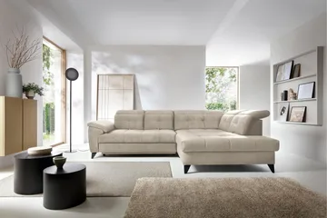 Inferne 5-sits Soffa med Schäslong - Beige - Möbler - Soffa - Divansoffa & schäslongsoffa