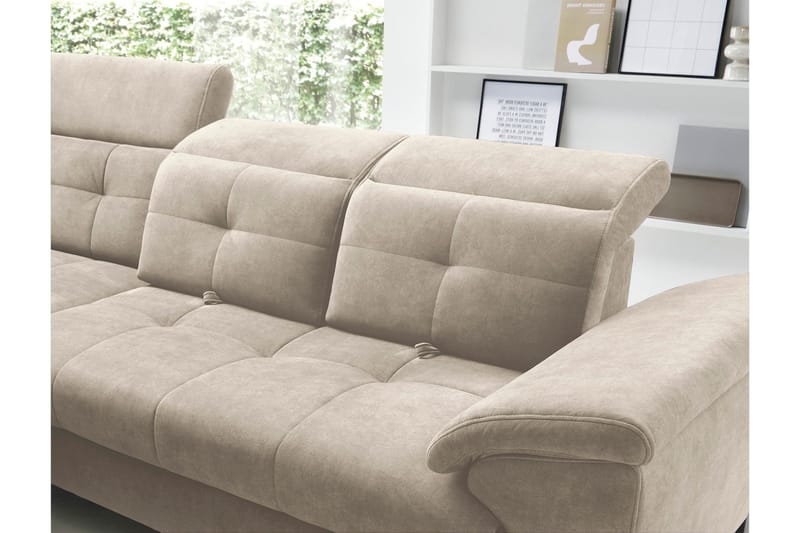 Inferne 5-sits Soffa med Schäslong - Beige - Möbler - Soffa - Divansoffa & schäslongsoffa