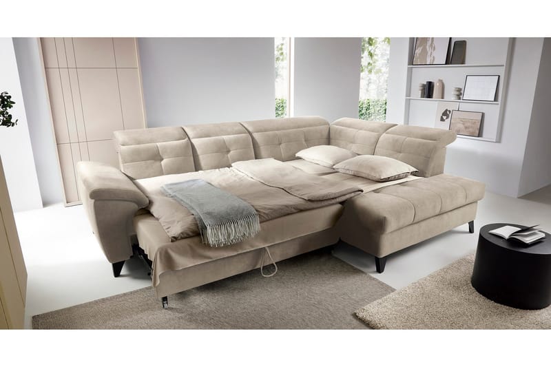 Inferne 5-sits Soffa med Schäslong - Beige - Möbler - Soffa - Divansoffa & schäslongsoffa