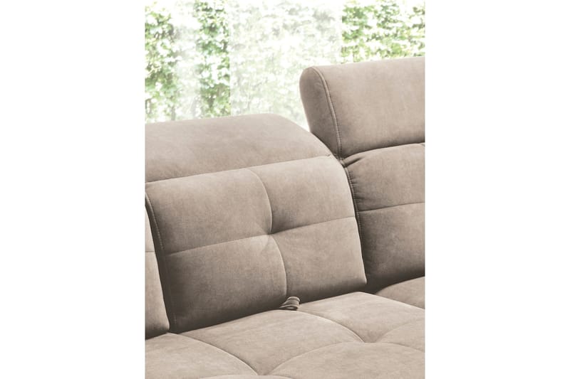 Inferne 5-sits Soffa med Schäslong - Beige - Möbler - Soffa - Sammetssoffa