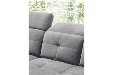 Inferne 5-sits Soffa med Schäslong - Grå - Möbler - Soffa - Sammetssoffa