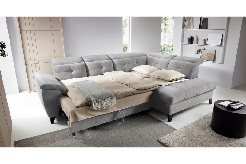 Inferne 5-sits Soffa med Schäslong - Grå - Möbler - Soffa - Divansoffa & schäslongsoffa