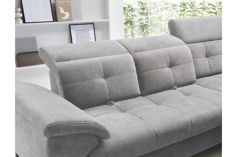 Inferne 5-sits Soffa med Schäslong - Grå - Möbler - Soffa - Divansoffa & schäslongsoffa