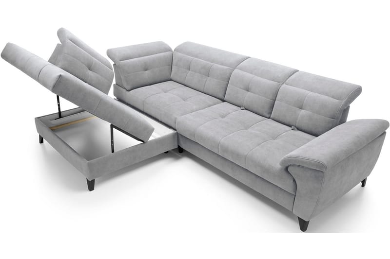 Inferne 5-sits Soffa med Schäslong - Grå - Möbler - Soffa - Divansoffa & schäslongsoffa