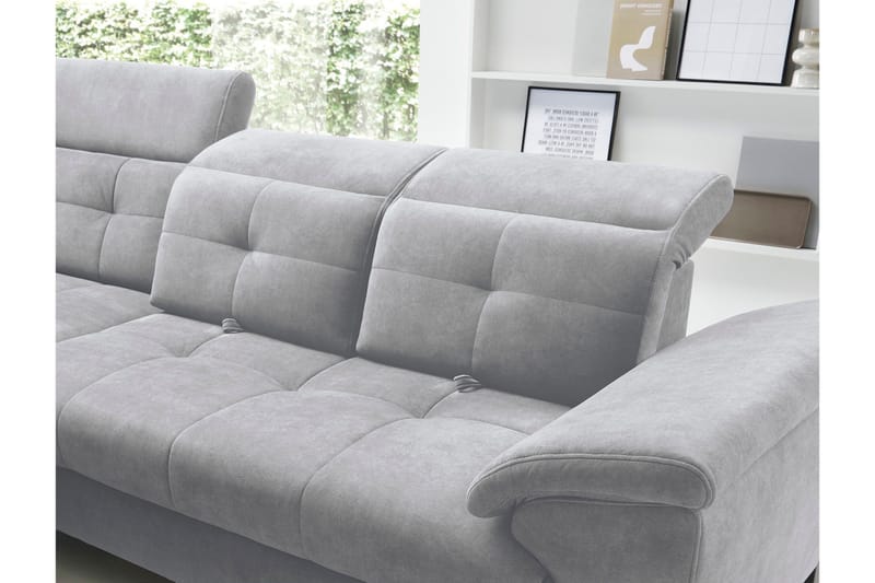 Inferne 5-sits Soffa med Schäslong - Grå - Möbler - Soffa - Divansoffa & schäslongsoffa