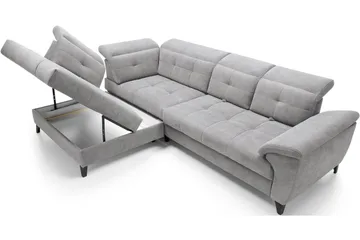 Inferne 5-sits Soffa med Schäslong - Grå - Möbler - Soffa - Divansoffa & schäslongsoffa