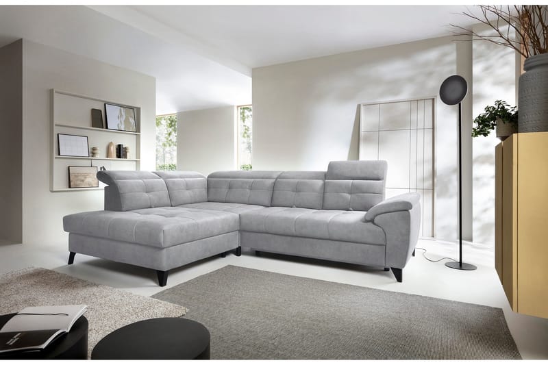 Inferne 5-sits Soffa med Schäslong - Grå - Möbler - Soffa - Divansoffa & schäslongsoffa