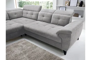 Inferne 5-sits Soffa med Schäslong - Grå - Möbler - Soffa - Divansoffa & schäslongsoffa