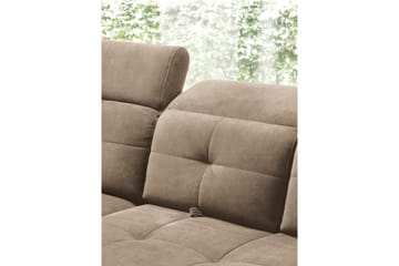 Inferne 5-sits Soffa med Schäslong - Mörkbeige - Möbler - Soffa - Divansoffa & schäslongsoffa